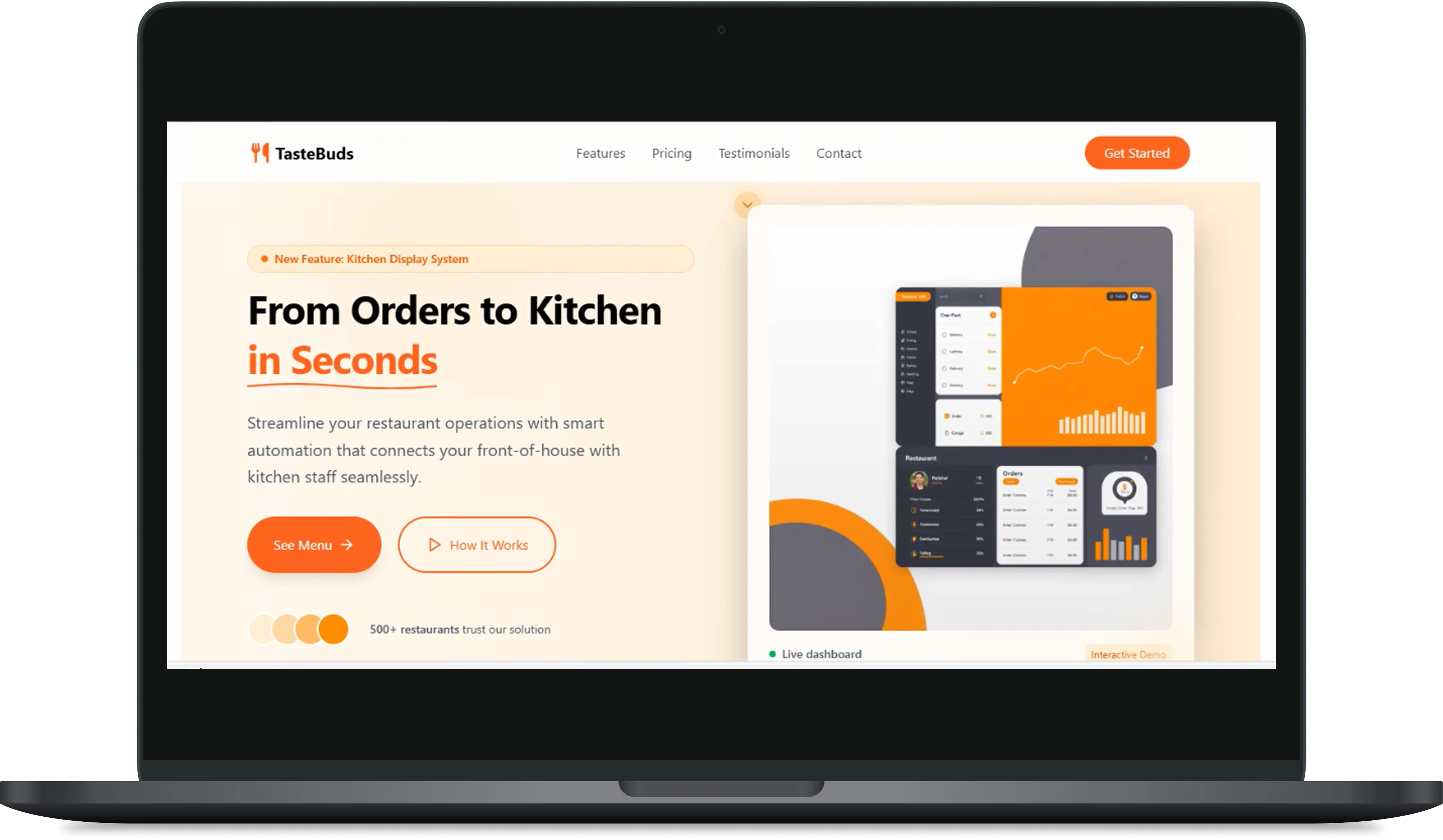 TasteBuds project mockup